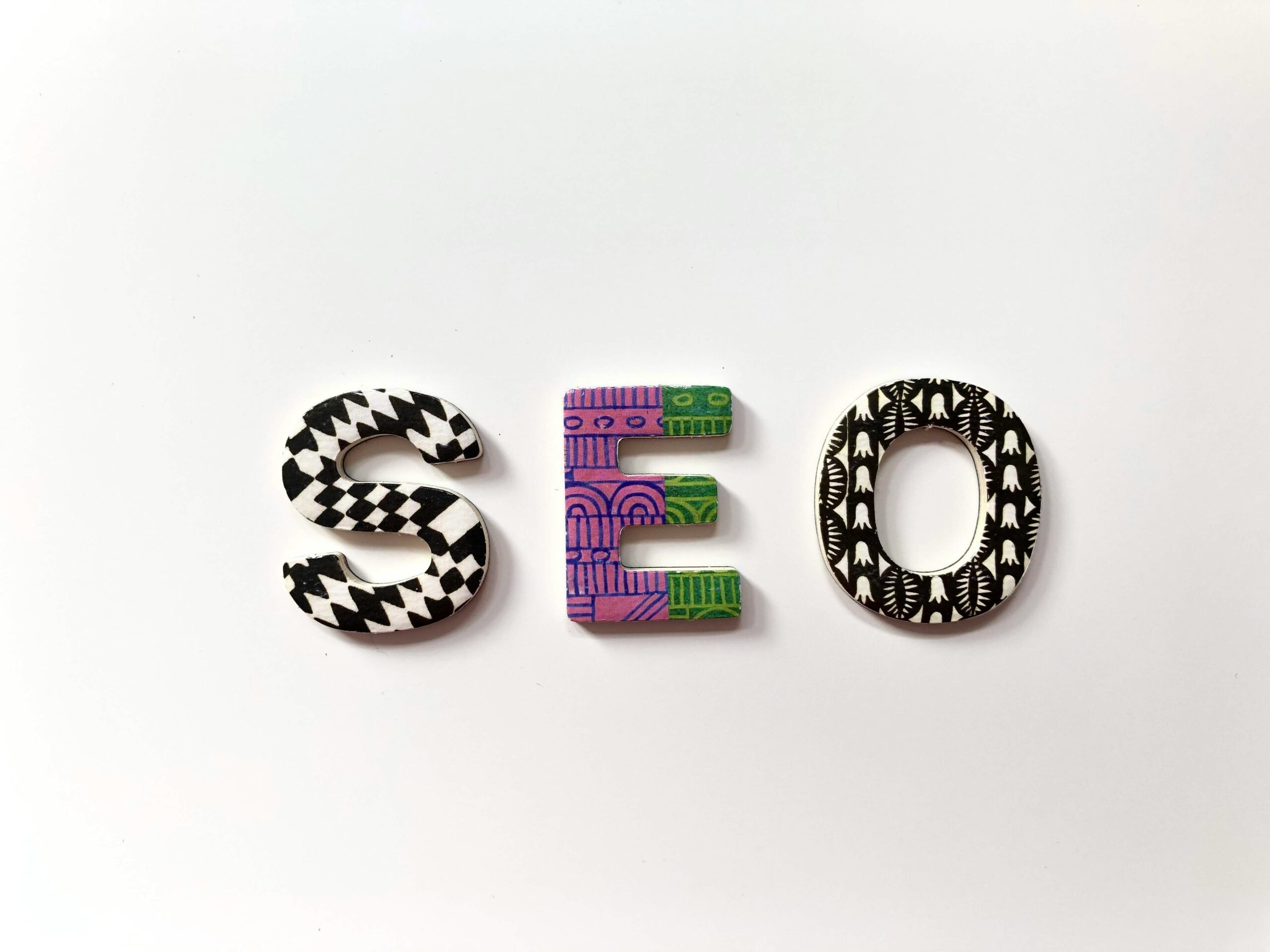 SEOの文字を使ったビジュアル