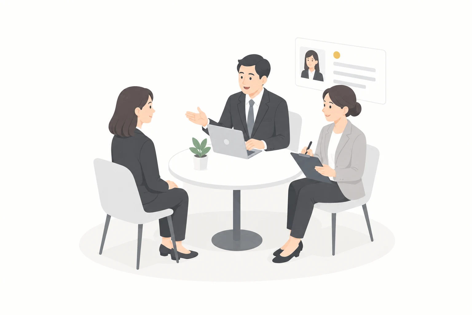 採用サイト・採用ページ制作のイラスト